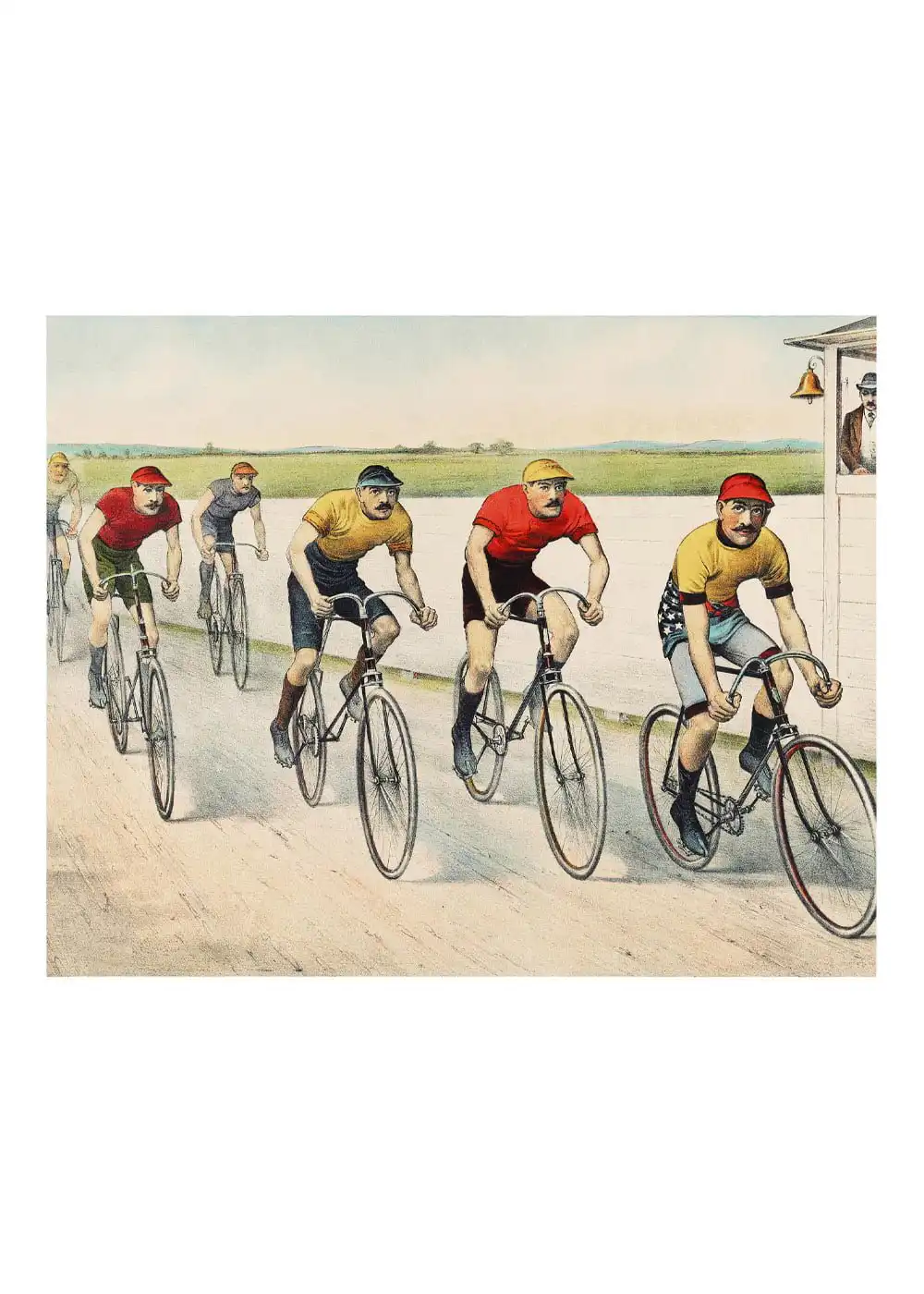 Unqwewr243gtitled-4 copy Wheelman vintage wall art - Image 1