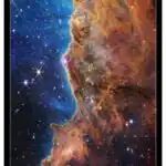 Carina Nebula Poster from NASA’s James Webb Space Telescope (NIRCam Compass Image)