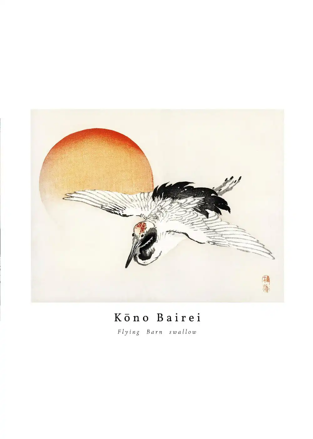 Untitled-4 coppoiyfghy Flying crane art print - Image 1