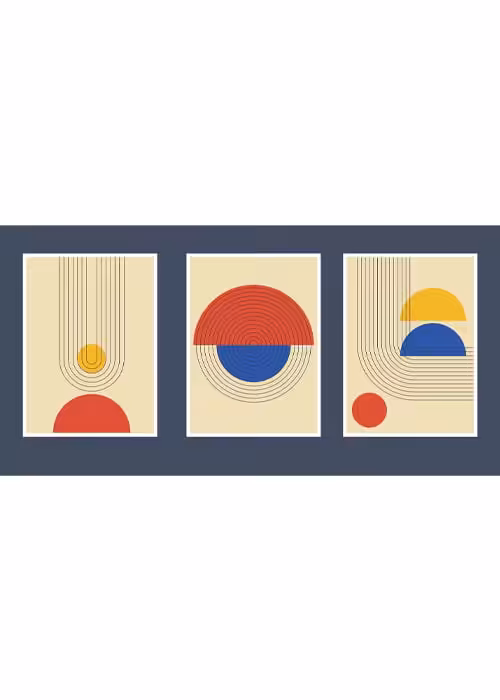 Untitledaadd-2 Abstract poster set of 3 - Image 1