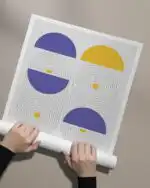 Yellow-Purple Circles - Image 3