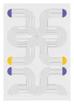 Yellow-Purple Lines and Circles set of 3 - Image 7