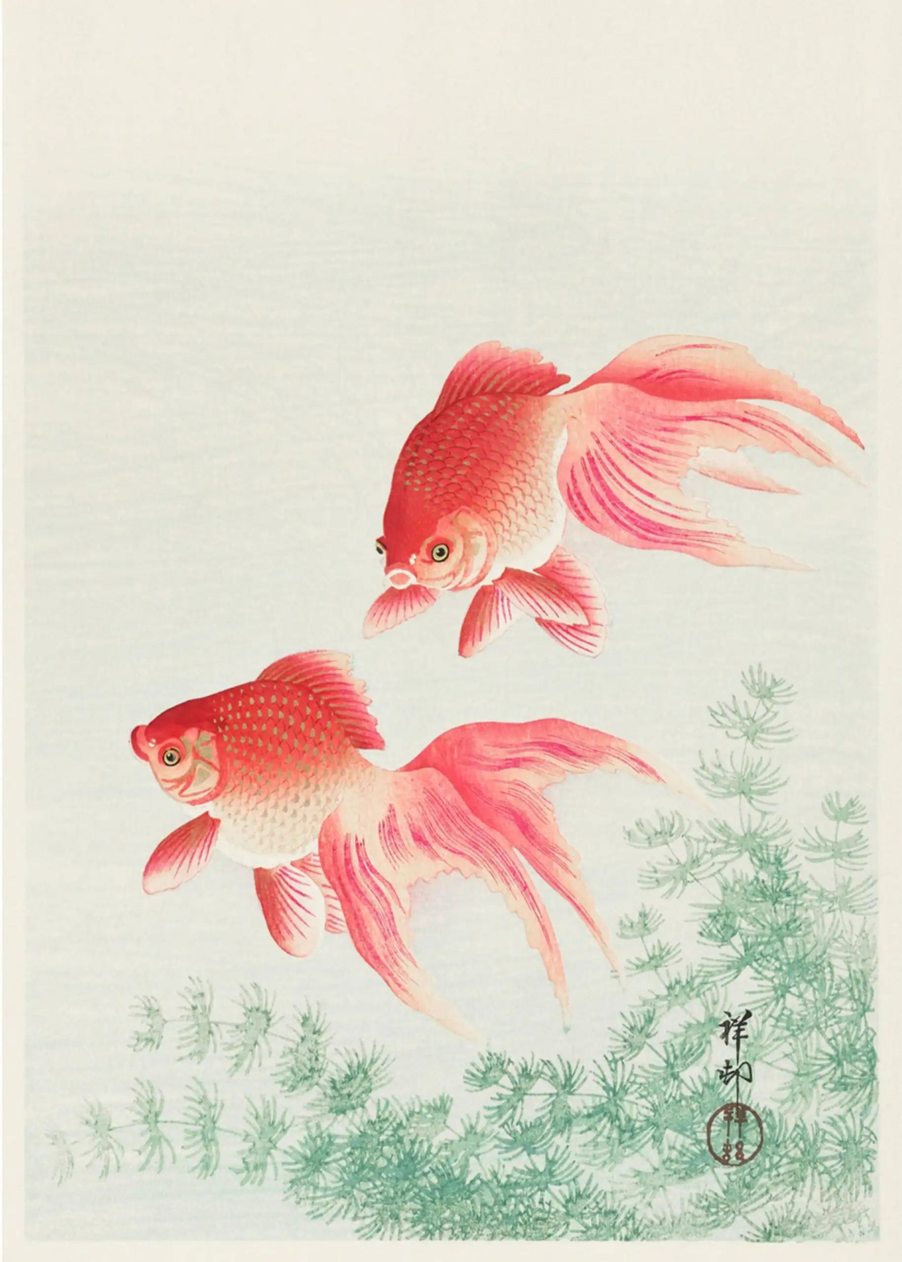 cuthbert-raspberry-lithograph-copy-62dbf477dd971_original Two veil goldfish (1926) - Image 1