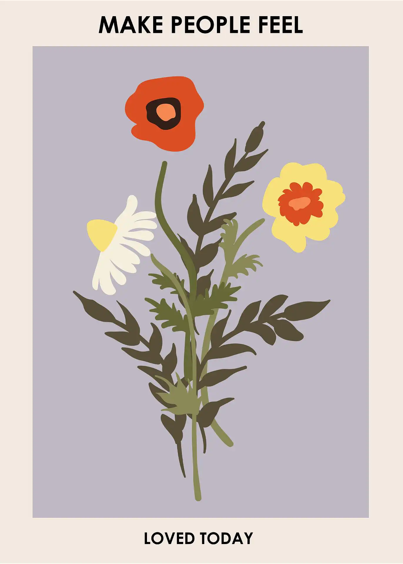 Flower Market positive-Copy Make people feel loved today - Image 1