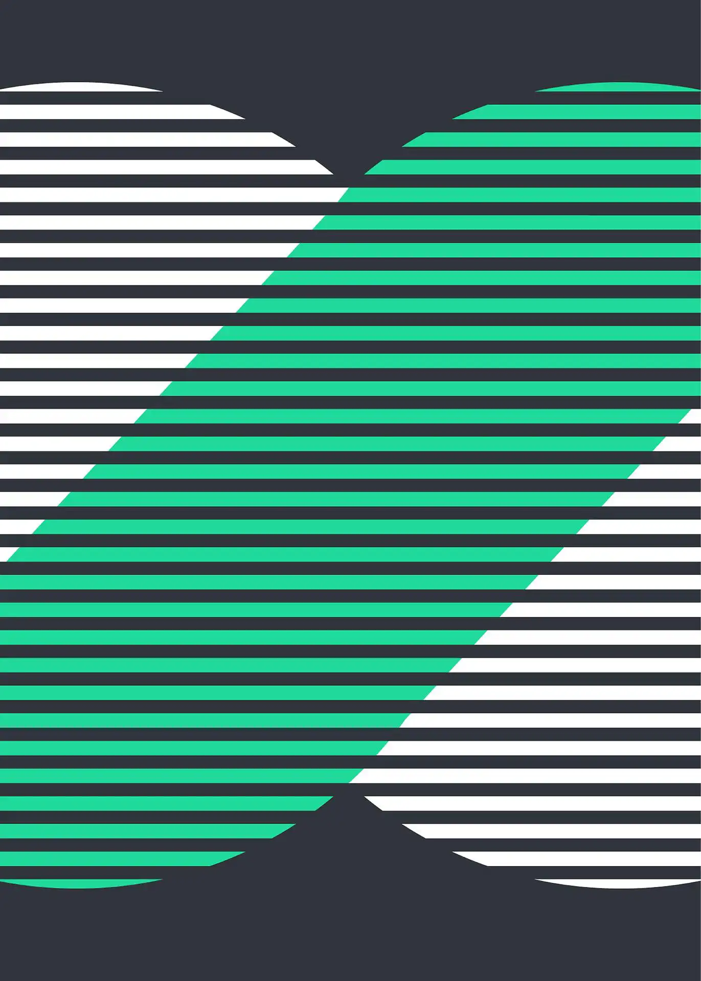 Линии бяло, зелено Линии бяло, зелено - Image 1