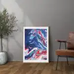 Синьо-червен мрамор - Image 2