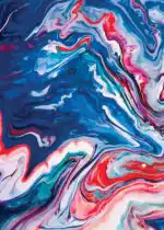 Синьо-червен мрамор