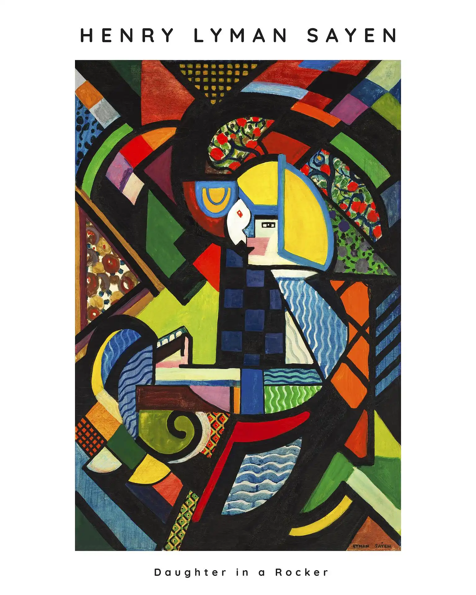 Starry Night Over the Rhone-Copy Daughter in a Rocker - Image 1