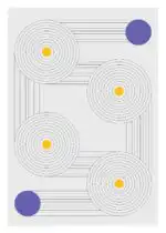 Yellow-Purple Circles and Lines