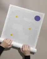 Yellow-Purple Circles and Lines - Image 3