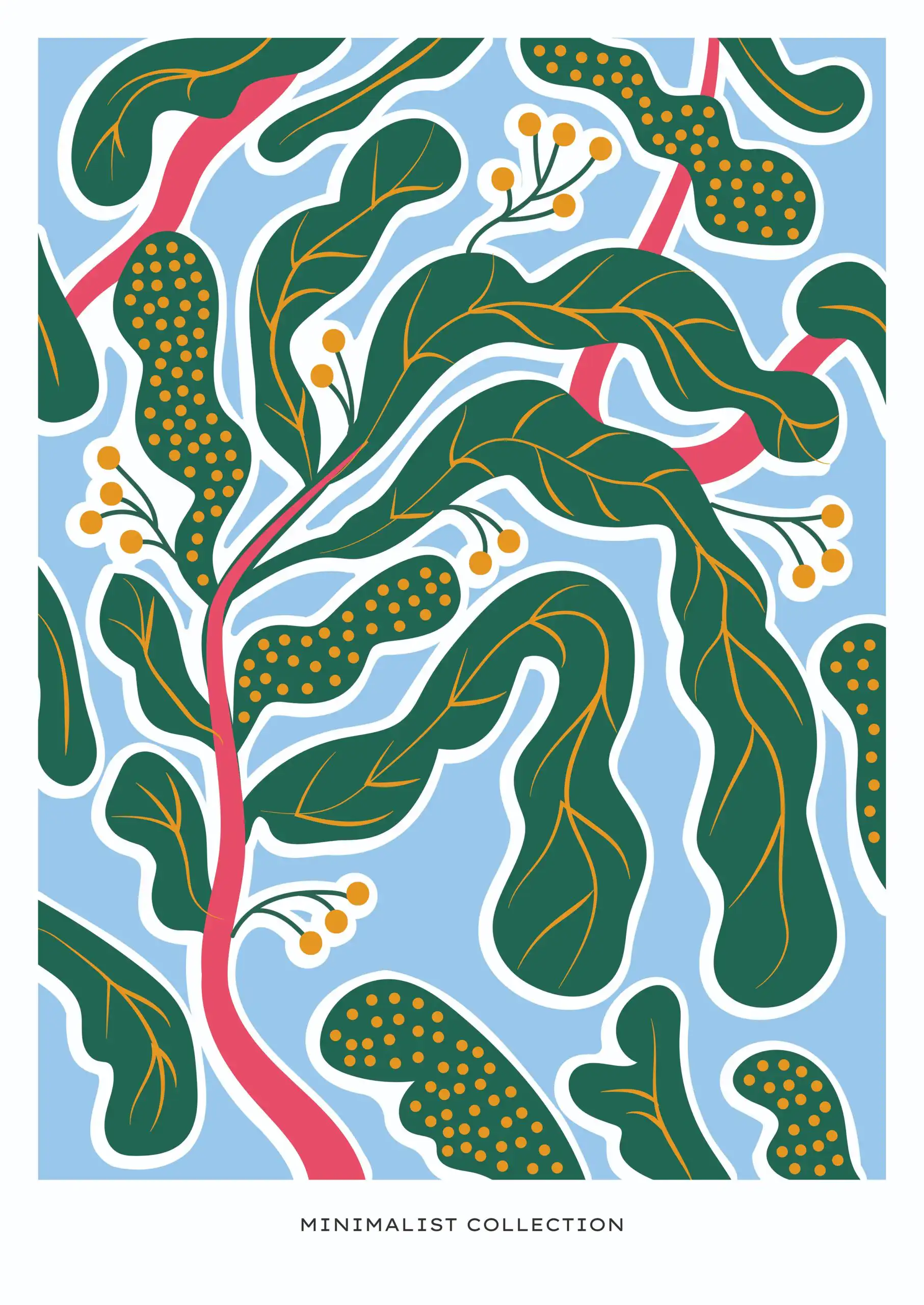 iStar_Design_Aesthetic_Posters-39 Floral background, Minimalist collection - Image 1