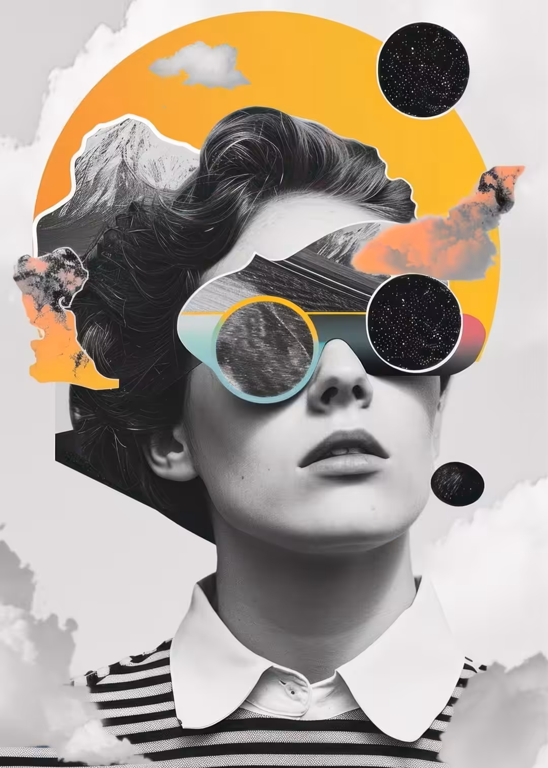 image-from-rawpixel-id-13618539-jpeg Колаж на размечтана дама с очила - Image 1