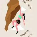 Only the one who wanders, finds a new path