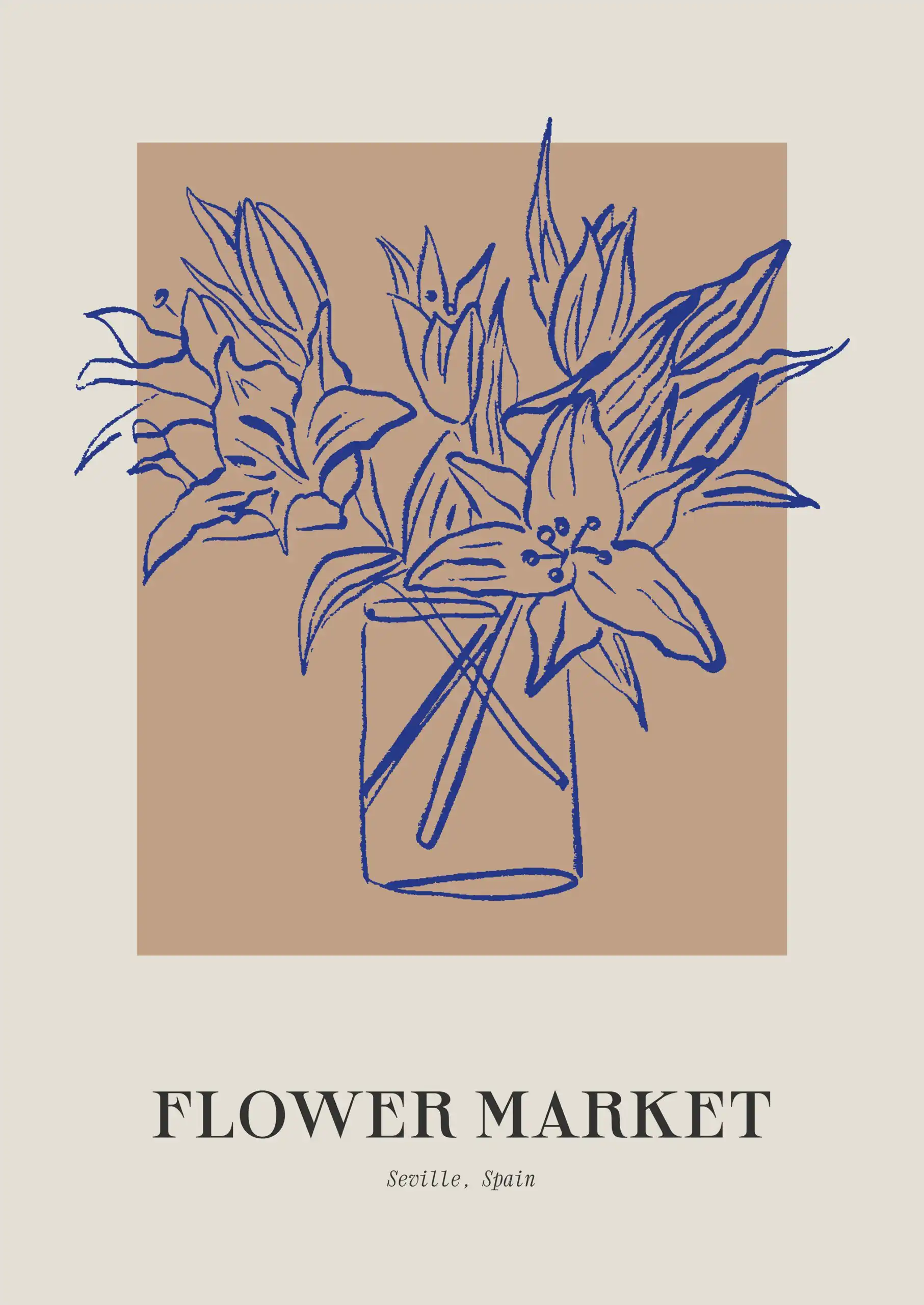 rodan.bg posters (13) Flower Market Seville - Image 1