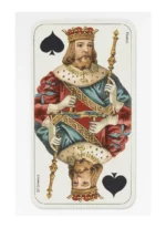 Tarot nouveau" style: king of spades (1898)