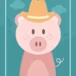 Детски Постер Прасенце