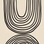 Boho curly poster