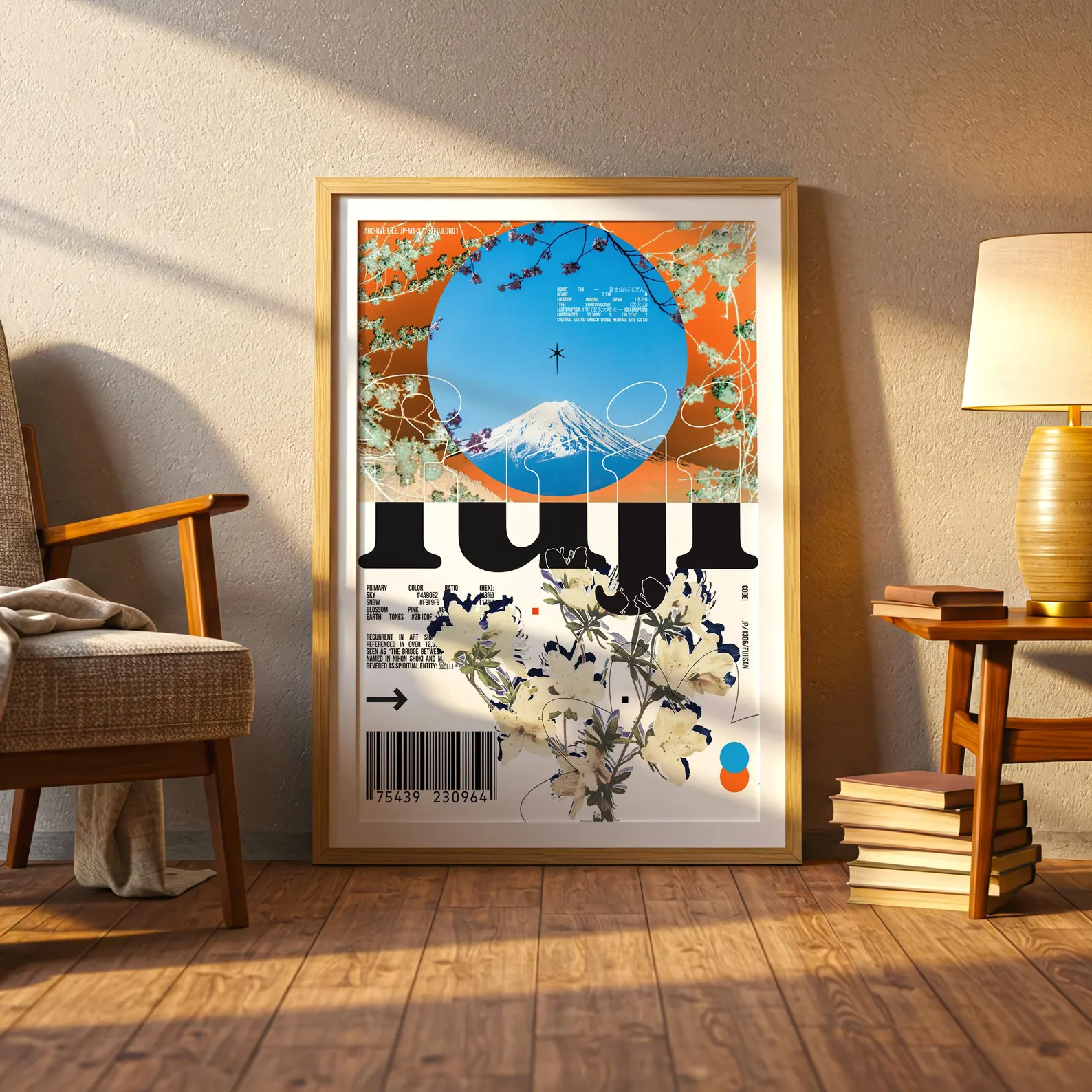 il_1588xN.7038522478_erzw Постер "Fuji Barcode" - Image 1