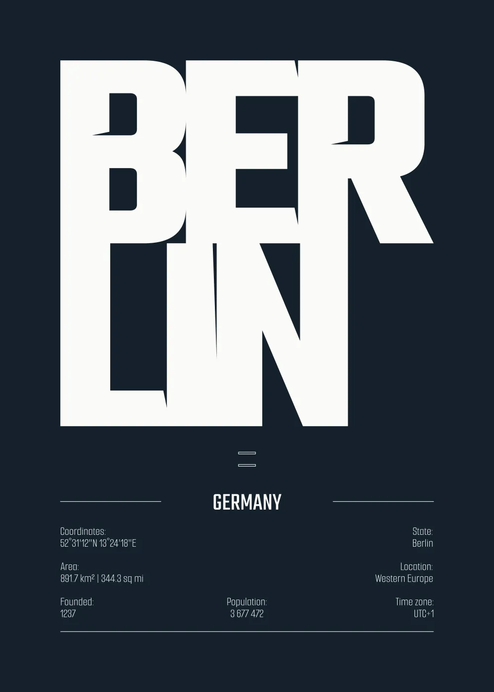 berlin (2) Арт Постер Берлин 2 - Image 1