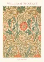 Арт постер „Pink and Rose“