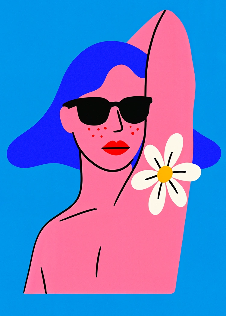 18X24 (3) Арт постер Summer Girl - Image 1