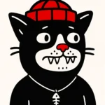 Арт постер Black Cat