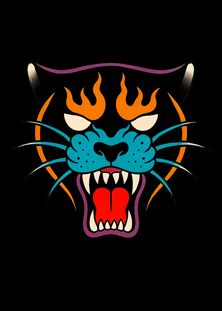 18X24 (8) Постер Fire Panther - Image 1