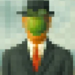 Арт постер Pixel Son of Man