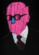 Арт постер Pink Portrait