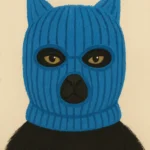 Арт постер Blue Balaclava Cat