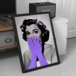 Поп арт постер Shocking Purple