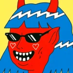 Арт постер Cool Devil Girl