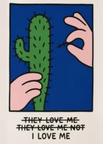 Арт постер I Love Me Cactus