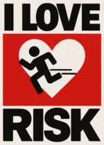 Арт постер I Love Risk