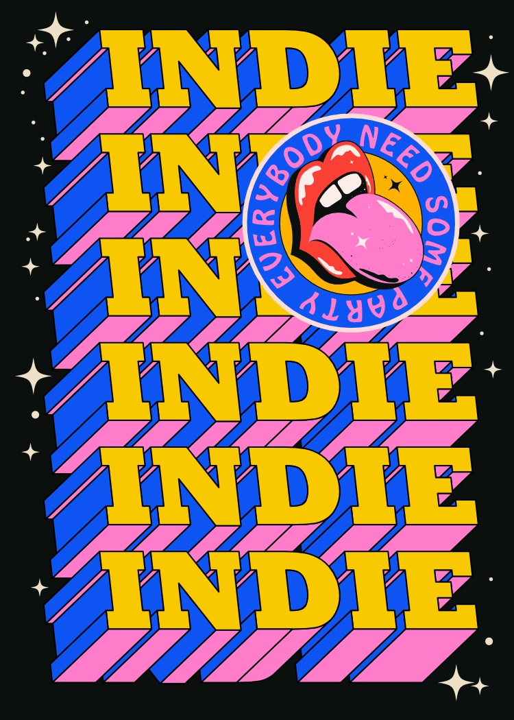 11-4.webp Арт постер Indie Party - Image 1