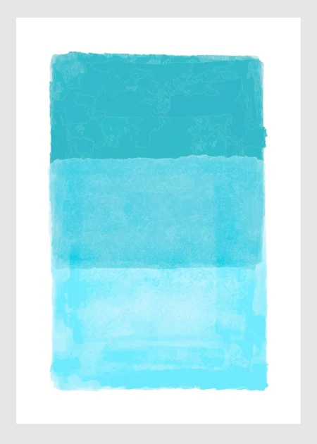 Арт постер Teal Fade