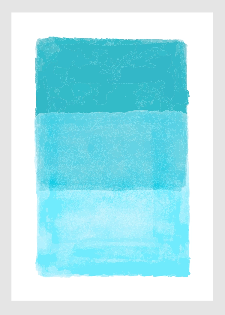 8 Арт постер Teal Fade - Image 1