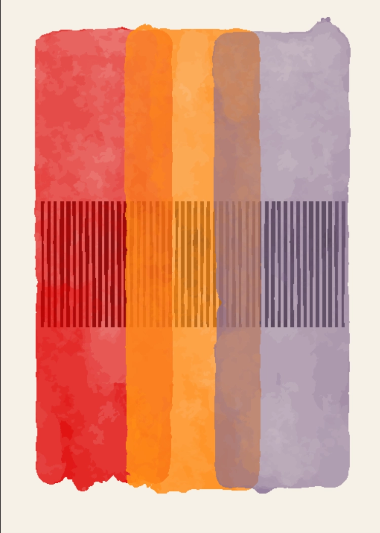 Untitled Арт постер Warm Spectrum - Image 1