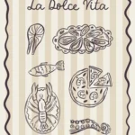 Арт постер La Dolce Vita