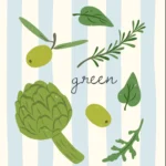 Арт постер Green