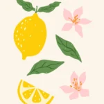 Арт постер Lemon Bloom