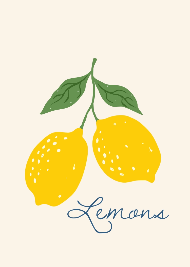 lemons 26 Арт постер Lemons - Image 1