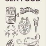 Арт постер Sea Food