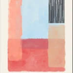Арт постер Colorblock Barcode